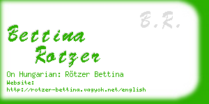 bettina rotzer business card